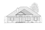 Ranch House Plan Front of Home - Chase Ranch Home 069D-0114 - Search House Plans and More