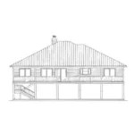 Ranch House Plan Rear Elevation - Talani Beach Vacation Home 069D-0116 - Shop House Plans and More