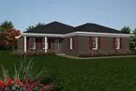 Ranch House Plan Front of House 069D-0118