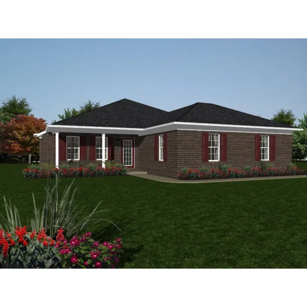 Ranch House Plan Front of Home - Crestview Hill Ranch Home 069D-0118 - Search House Plans and More