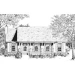 Traditional House Plan Front of Home - Sperry Acadian Ranch Home 069D-0119 - Shop House Plans and More