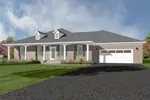 Ranch House Plan Front of House 069D-0121