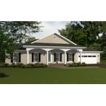 Ranch House Plan Front of House 069D-0122