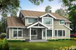 Shingle House Plan Color Image of House - Gadwell Way Craftsman Home 071D-0001 - Search House Plans and More