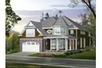 Traditional House Plan Front Photo 01 - Caitlin Modern Luxury Home Plans | Modern Luxury House Plans