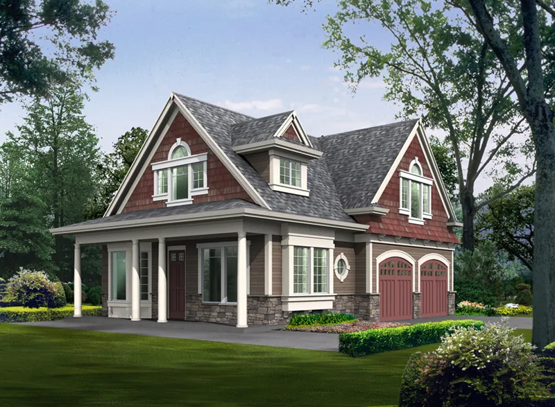 Traditional House Plan Front Image - McCormack Spring Stylish Home 071D-0012 - Shop House Plans and More