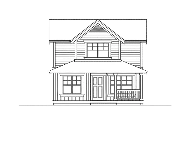 Craftsman House Plan Front Elevation - Lyndale Country Home 071D-0013 - Shop House Plans and More