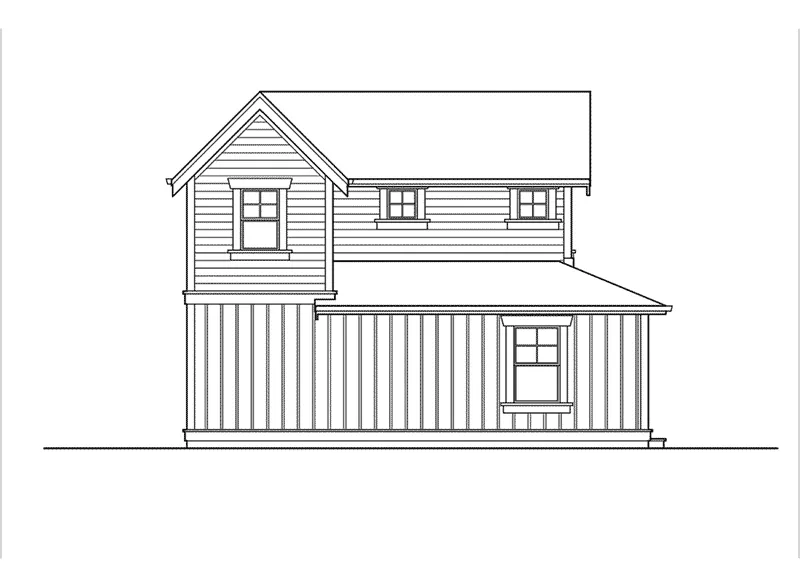 Craftsman House Plan Left Elevation - Lyndale Country Home 071D-0013 - Shop House Plans and More