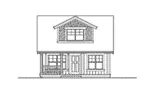 Traditional House Plan Front Elevation - Rhapsody Country Bungalow Home 071D-0014 - Shop House Plans and More