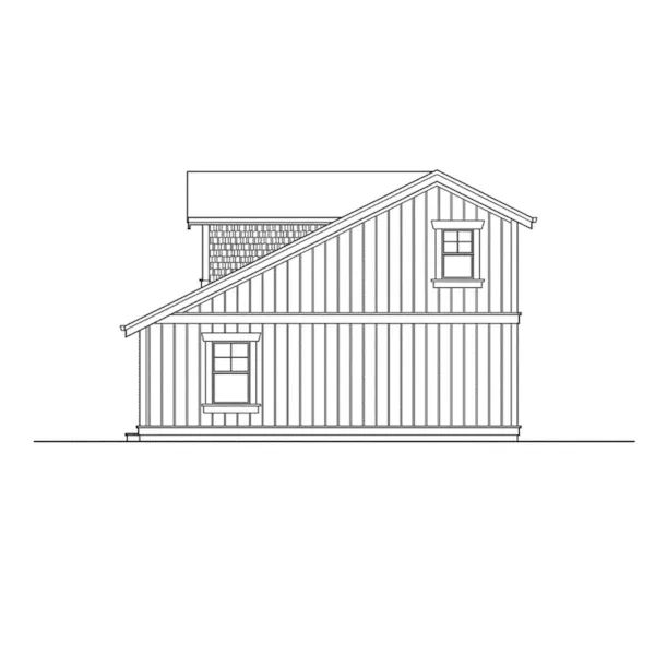 Shingle House Plan Right Elevation - Rhapsody Country Bungalow Home 071D-0014 - Shop House Plans and More