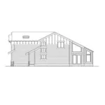 Modern House Plan Right Elevation - Foxhollow Narrow Lot Home 071D-0016 - Search House Plans and More