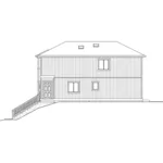 Traditional House Plan Right Elevation - Hinson Hill Narrow Lot Home 071D-0017 - Search House Plans and More