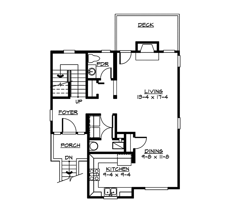Traditional House Plan First Floor - Killearn Prairie Style Home 071D-0018 - Search House Plans and More