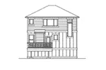 Southern House Plan Rear Elevation - Killearn Prairie Style Home 071D-0018 - Search House Plans and More