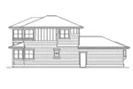 Modern House Plan Left Elevation - Luckystone Prairie Style Home 071D-0022 - Shop House Plans and More