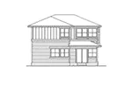 Contemporary House Plan Rear Elevation - Luckystone Prairie Style Home 071D-0022 - Shop House Plans and More