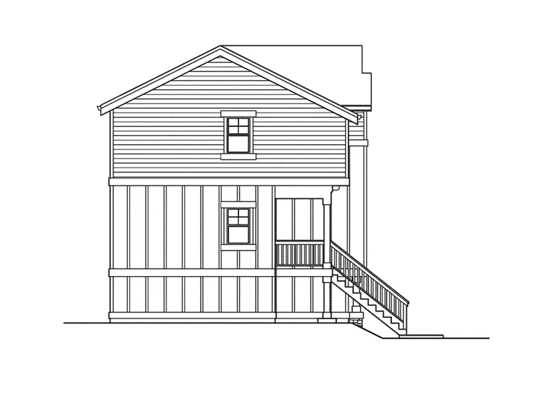 Modern House Plan Left Elevation - Orion Way Narrow Lot Home 071D-0024 - Shop House Plans and More