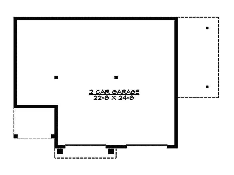 Lowcountry House Plan Lower Level Floor - Orion Way Narrow Lot Home 071D-0024 - Shop House Plans and More