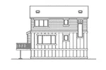 Traditional House Plan Rear Elevation - Orion Way Narrow Lot Home 071D-0024 - Shop House Plans and More