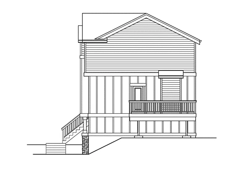 Modern House Plan Right Elevation - Orion Way Narrow Lot Home 071D-0024 - Shop House Plans and More