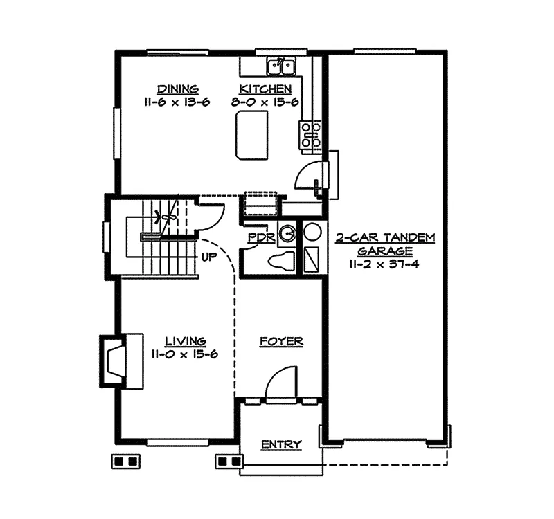 Craftsman House Plan First Floor - Moonrise Lake Traditional Home 071D-0025 - Shop House Plans and More
