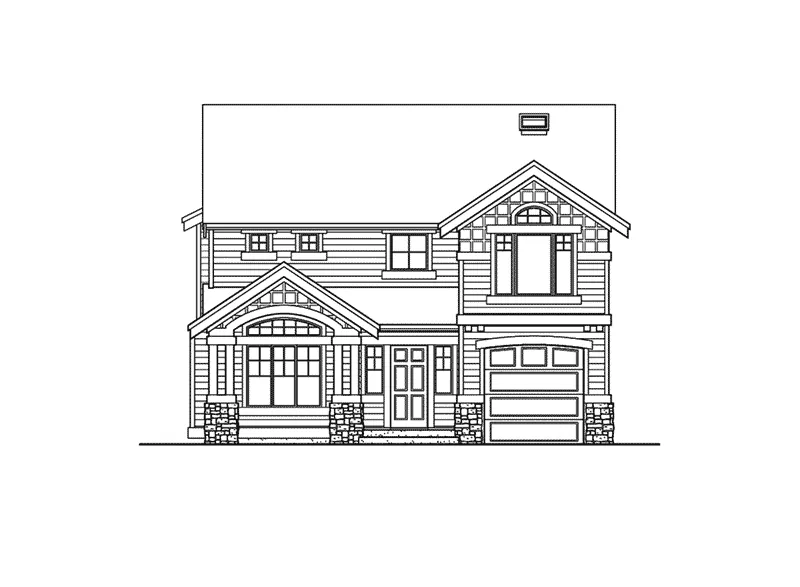 Traditional House Plan Front Elevation - Moonrise Lake Traditional Home 071D-0025 - Shop House Plans and More