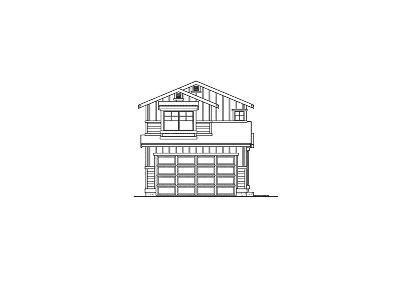 Traditional House Plan Front Elevation - Winding Brook Narrow Lot Home 071D-0026 - Shop House Plans and More