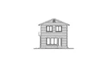 Traditional House Plan Rear Elevation - Winding Brook Narrow Lot Home 071D-0026 - Shop House Plans and More