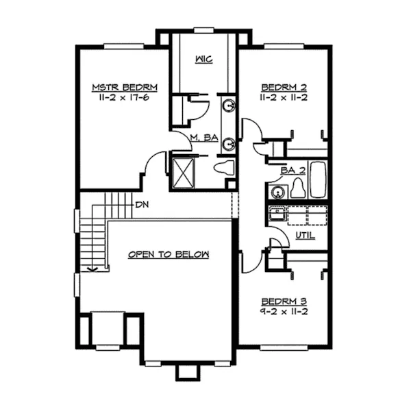 Country House Plan Second Floor - Welford European Home 071D-0027 - Shop House Plans and More