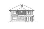 Country House Plan Rear Elevation - Welford European Home 071D-0027 - Shop House Plans and More