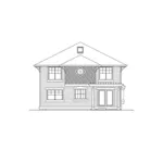 Country House Plan Rear Elevation - Welford European Home 071D-0027 - Shop House Plans and More