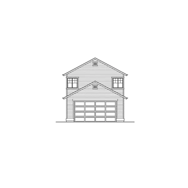 Country House Plan Rear Elevation - Starboard Traditional Home 071D-0028 - Shop House Plans and More