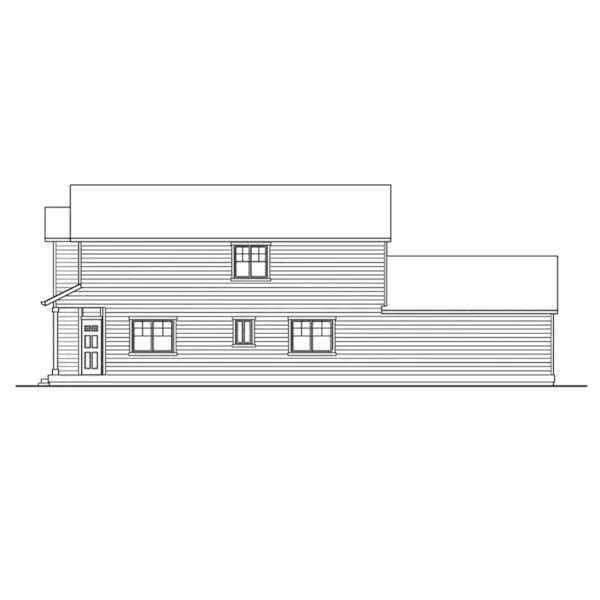 Country House Plan Right Elevation - Starboard Traditional Home 071D-0028 - Shop House Plans and More