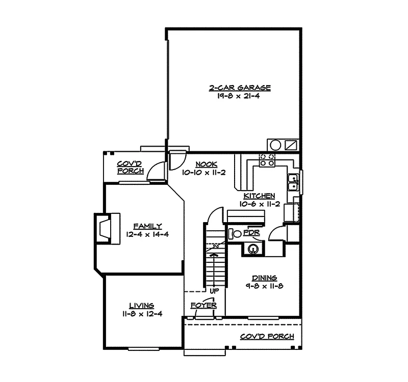 Country House Plan First Floor - Lyndover Country Home 071D-0033 - Shop House Plans and More