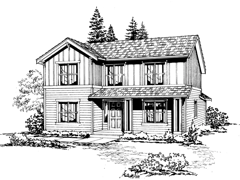 Traditional House Plan Front Image of House - Lyndover Country Home 071D-0033 - Shop House Plans and More
