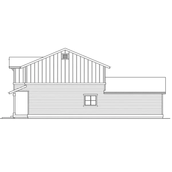 Traditional House Plan Right Elevation - Lyndover Country Home 071D-0033 - Shop House Plans and More