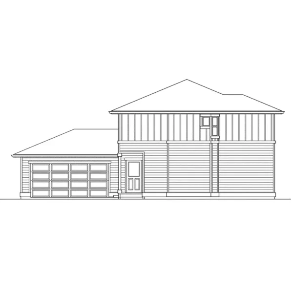 Modern House Plan Left Elevation - Sherman Park Contemporary Home 071D-0034 - Shop House Plans and More