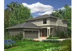 Country House Plan Rear Photo 01 - Sherman Park Contemporary Home 071D-0034 - Shop House Plans and More