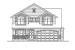 Southern House Plan Front Elevation - Oak Grove Bluffs Craftsman Home 071D-0035 - Shop House Plans and More