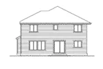 Traditional House Plan Rear Elevation - Eldon Ridge Contemporary Home 071D-0036 - Search House Plans and More