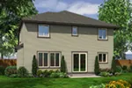 Traditional House Plan Rear Photo 01 - Eldon Ridge Contemporary Home 071D-0036 - Search House Plans and More
