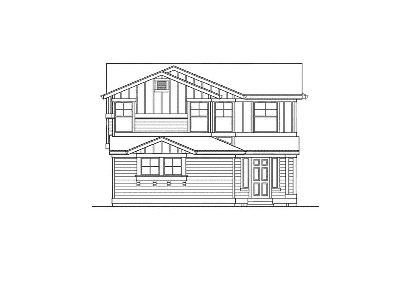 Tudor House Plan Front Elevation - Owen Sounds Contemporary Home 071D-0037 - Shop House Plans and More