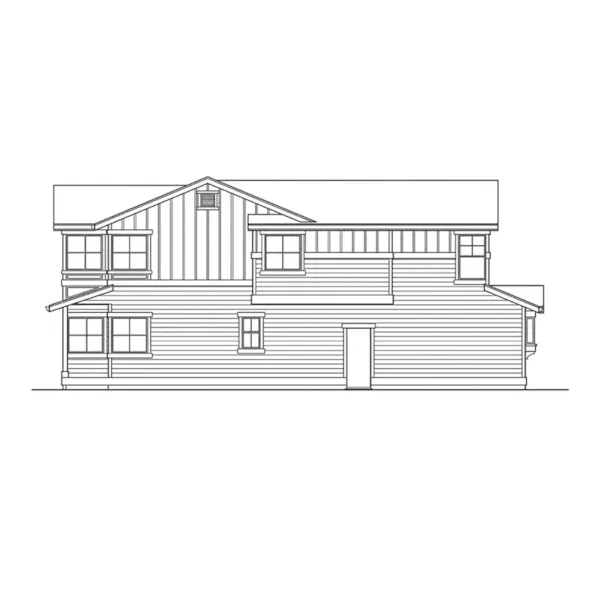 Traditional House Plan Left Elevation - Owen Sounds Contemporary Home 071D-0037 - Shop House Plans and More