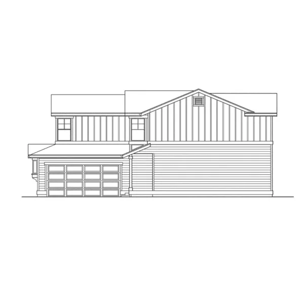 Traditional House Plan Right Elevation - Owen Sounds Contemporary Home 071D-0037 - Shop House Plans and More