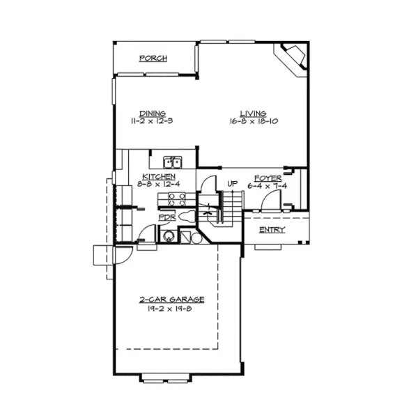 Modern House Plan First Floor - Pelican Bay Contemporary Home 071D-0038 - Shop House Plans and More