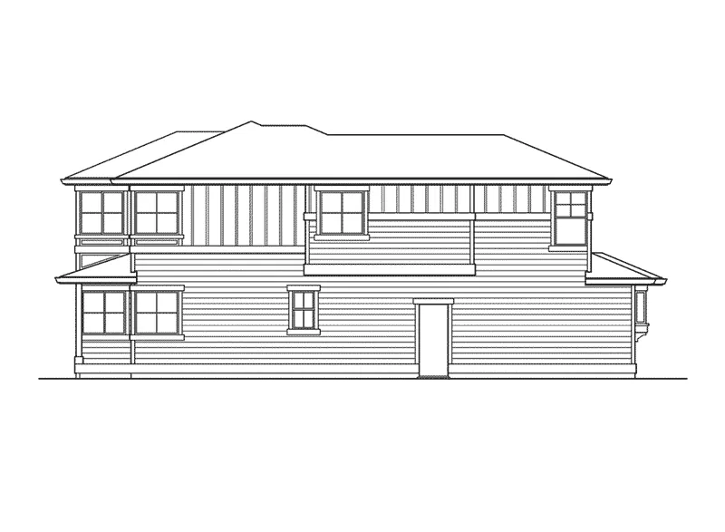 Contemporary House Plan Left Elevation - Pelican Bay Contemporary Home 071D-0038 - Shop House Plans and More