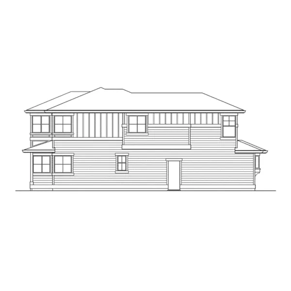 Modern House Plan Left Elevation - Pelican Bay Contemporary Home 071D-0038 - Shop House Plans and More