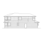 Modern House Plan Left Elevation - Pelican Bay Contemporary Home 071D-0038 - Shop House Plans and More