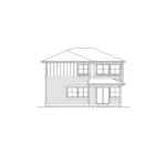 Modern House Plan Rear Elevation - Pelican Bay Contemporary Home 071D-0038 - Shop House Plans and More