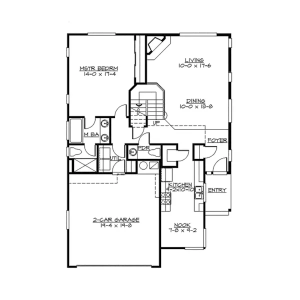 Country House Plan First Floor - Avalon Ridge Craftsman Home 071D-0039 - Search House Plans and More